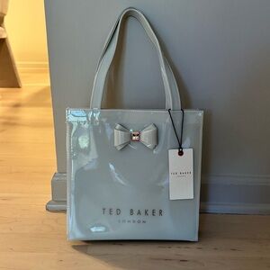 Ted Baker Light Beige Small Tote with Bow Accent